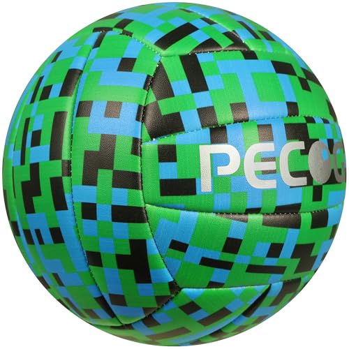 Volleyball Size 5 - Soft PU Leather Indoor/Outdoor Ball for Training & Games, Mosaic Design, Ideal for Beginners, Teens & Adults