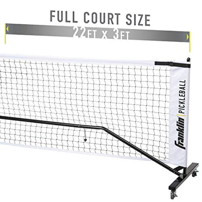 Franklin Sports Portable Outdoor Pickleball Net - Regulation Size 22' Foot Net with Travel Bag - style: Official Size Net with Wheels