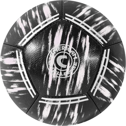Kura Soccer Ball – Professional Training Soccer Ball for Grass Fields – Durable TPU Machine Stitched Soccer Balls – Sizes 3, 4 & 5 – Outdoor Practice & Match Play - size: 5, style: Black/White
