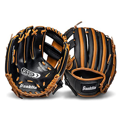 Franklin Sports Kids Baseball Gloves - RTP Youth Teeball Glove + Ball Set - Boys + Girls Teeball Mitt - 9.5"