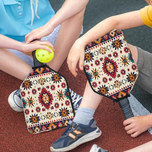 Pickleball Paddle Cover with Pockets and Handle Strap, Racket Sleeve and Ball Holder Organizer, 1 Pcs - color: silver