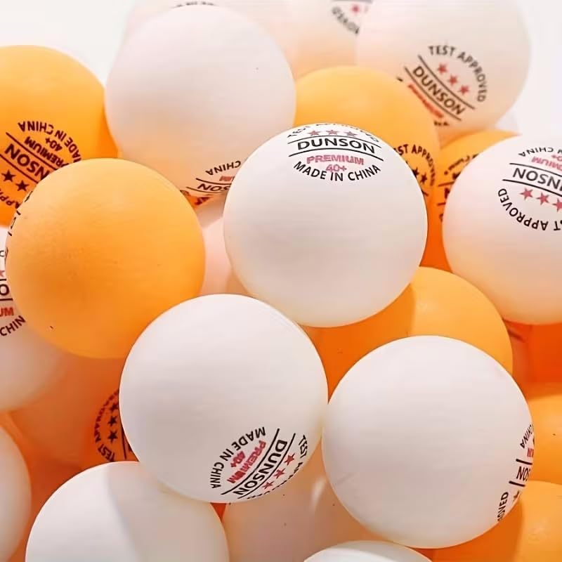 Table Tennis Balls High-Elastic ABS Material Test Approved 40 Speed for Training, Practice, Club Play - color: White