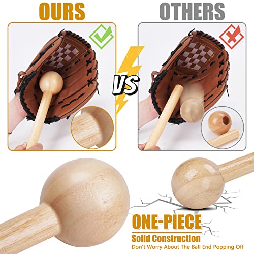 Baseball Glove Break-in kit for Men & Adult, One-Piece Structure Baseball Glove Mallet, Baseball Mitts Wooden Shaping Hammer, Softball Glove Wrap Band, Plastic Practice Ball & Glove Locks - style: Break-in kit