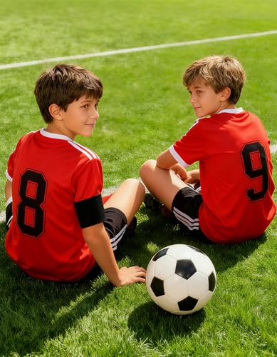 Captain's Armband Soccer Football Rugby Captain Armbands for Youth and Adult,Anti-Drop Design - Pack of 6 - color: 6 Black /No C