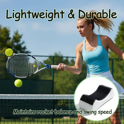 Tennis Ball Picker for Racket, Hands Free Clip On Tennis Ball Retriever, Easy Racquet Edge Ball Collector, No-Bend Quick Pickup Training Tool