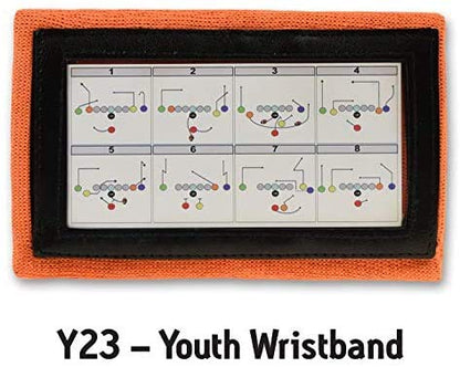 Y23 - Football Wristbands - Wrist Coach - QB Wristband - Football Play Wristbands - Playbook Wristband