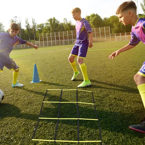 MAGICLULU Agility Training Ladder Foldable Soccer Speed Ladder for Football Footwork Drills Quickness and Coordination Training Equipment