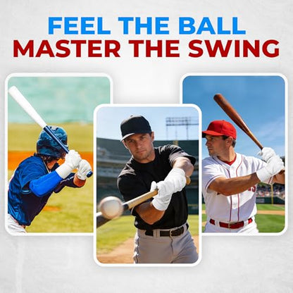 HANDLANDY Baseball Batting Gloves for Men & Women, Breathable Softball Batting Gloves with Long Cuff for Adult