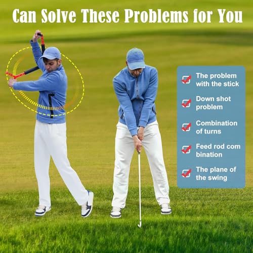Golf Swing Motion Trainer,90-Degree Swing and A Full Swing Mode,Strong Durable and Lightweight,for Beginners and Professionals Golf Training Tools