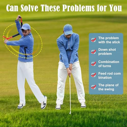 Golf Swing Motion Trainer,90-Degree Swing and A Full Swing Mode,Strong Durable and Lightweight,for Beginners and Professionals Golf Training Tools