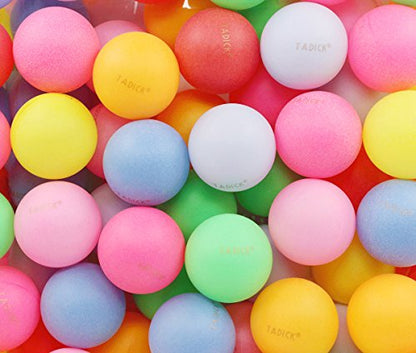 50 Pack Ping Pong Balls Assorted Color Washable Plastic Table Tennis Ball