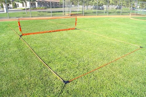 Bownet Soccer Goals for Backyard & Training – Portable Pop-Up Field Barrier Net with Sand Anchors & Travel Bag, Durable All-Weather Soccer Training Equipment - size: 18 x 2-Feet 9-Inch
