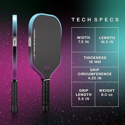 JOOLA 3S Pickleball Paddles – Raw Carbon Fiber Surface – Ben Johns Perseus, Hyperion, Scorpeus & Magnus Shapes – Elongated, Wide Body & Aero Curve Designs – 14mm/16mm Paddles – UPA-A Certified