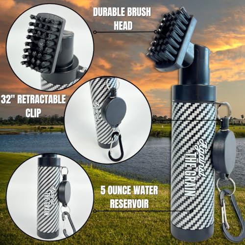 Golf Bag Accessories for Men – Golf Club Water Brush, 50 Golf Tees, Divot Tool & 12x20 Inch Towel - Golf Gifts for Men, Mens Golfing Gifts, Golf Essentials for Men, Golf Accessories Kit - style: Golf Accessories Combo