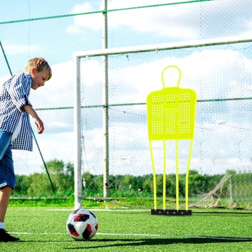 Shappy Soccer Kick Training Mannequin Durable ABS Plastic Training Dummies with Steel Ground Spikes Soccer Mannequin Goal Equipment - size: 68.9 Inch
