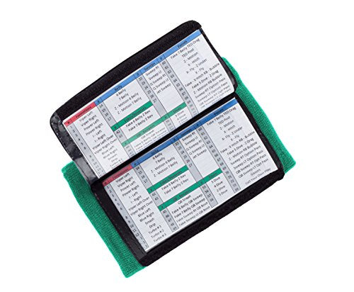 WristCoaches Football Play Wristbands - Youth Quarterback Gear - Wristband Playbook - Softball Wristbands for Signs - color: Green