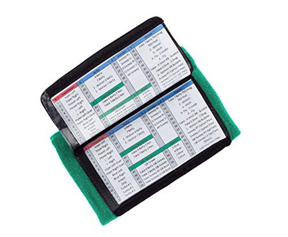 WristCoaches Football Play Wristbands - Youth Quarterback Gear - Wristband Playbook - Softball Wristbands for Signs - color: Green