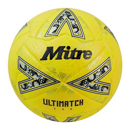 Mitre Soccer Ball League Ultimatch - color: Ultimatch Evo - Yellow/Yellow/Gold, size: 4