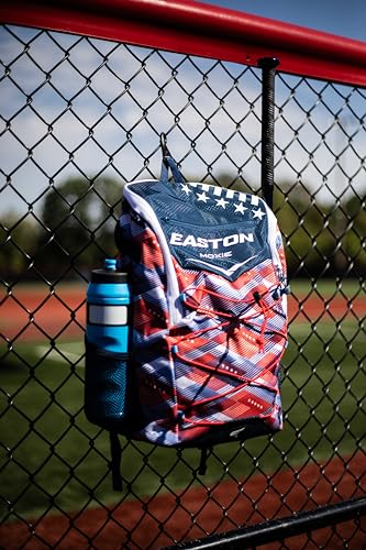 Easton | MOXIE Backpack Equipment Bag | Baseball / Softball | T-Ball / Rec / Travel | Multiple Styles - color: USA
