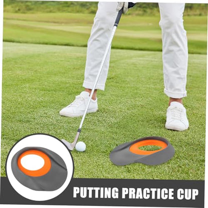 HANABASS 2pcs Golf Putting Practice Cup Portable Indoor Training Golf Hole for Home and Office Realistic Design for Enhanced Putting Skills and Convenience