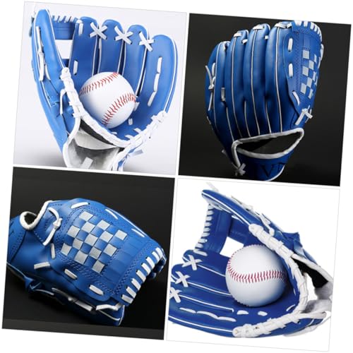 1Pc Lightweight PU Baseball Glove Softball Pitcher Infielder Glove for Breathable Shockproof Sweat Design for Beginners and Youth Training