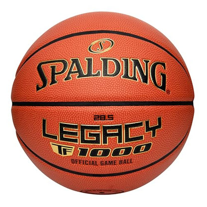 Spalding Legacy TF-1000 Indoor Game Basketballs, Moisture Wicking Microfiber Composite Cover, High School & College Approved