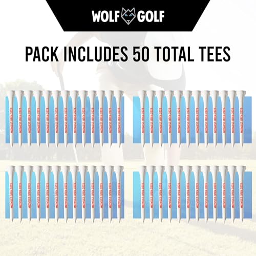 Personalized Custom Golf Tees - Choose Font and Color - Gift Set - Sets of 50, 100 or 200 Tees