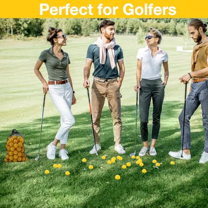 MiniInflat 80 Pack Practice Golf Balls Limited Flight 42 mm Golf Training Airflow Hollow Plastic Ball for Women Men Indoor Outdoor Driving Range Swing Practice Home
