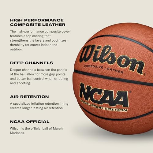 WILSON NCAA Final Four Basketball - size: Size 7 - 29.5"
