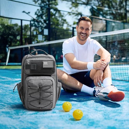 G4Free Pickleball Bag Fits 2 to 6 Paddles, Large Pickleball Backpack with Fence Hook for Men and Women