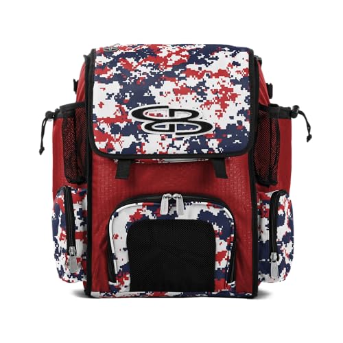 Boombah Mini Superpack Bat Bag Digital Camo Red/Navy PS-9014-3001C23 RD/N - color: Red/Navy_C23