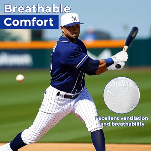 AIGEVTURE Baseball Bating Gloves Adult Youth Baseball Softball Batting Gloves Adult Kids Boys Girls - color: White, size: Adult Large