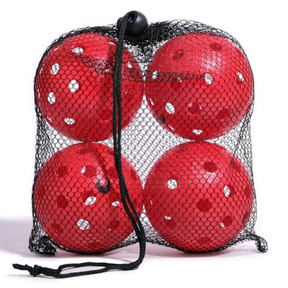Cannon Sports 4-Pack Pickleballs with Carry Bag – 40 Hole Outdoor Balls – High Visibility, Durable, and Crack Resistant for All Skill Levels