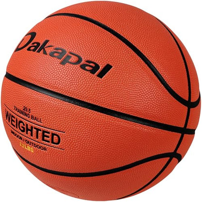 Dakapal Weighted Heavy Training Basketball 2.2LBS/3LBS/3.3LBS Size 7 Durable and wear Resistant for Indoor Outdoor Improve Handling Dribbling Passing Rebounding Skill - size: 2.2LBS-Size 7