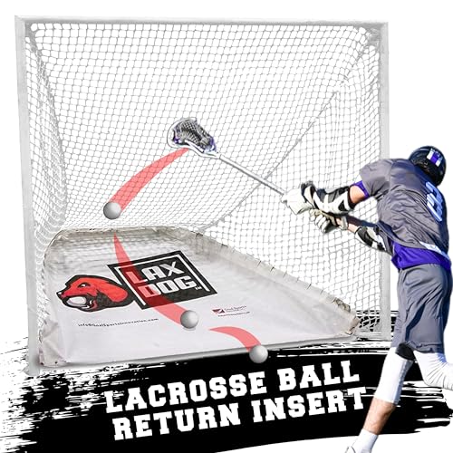 Lax Dog Lacrosse Goal Ball Return/Retriever Insert for Lacrosse Goals by Goal Sports Innovation, A Lacrosse rebounder for Shooting Training Practice