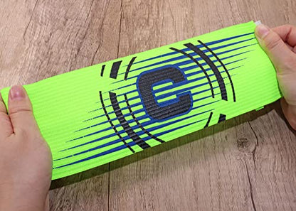 ONLYKXY 4PCS Captain Armbands 8.5x32CM/3.34x12.59inch Adjustable Leader Armband Team Sport Armband for Soccer Basketball Volleyball School Team Competition Coach Players Wrist Arm Bands,Multicolor