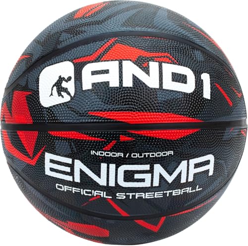 AND1 Enigma Basketball - Streetball for Indoor and Outdoor Use, Deep Channel Construction and Durability