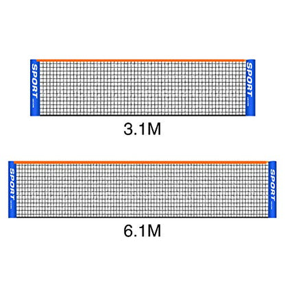 Portable Badminton Net Set for Tennis, Soccer Tennis, Kids Adult Volleyball Training Net Indoor/Outdoor Sports Net for Garden Court Beach Backyard