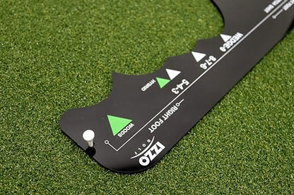 Izzo Golf Sure Stance Golf Swing Training Aid -Ball Position Trainer - style: Left Handed