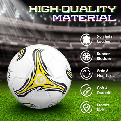 Lenwen 12 Pcs Soccer Balls with Pump Bulk Official Size 5 4 3 Kids Teens Adult Indoor Outdoor Sports Soccer Gift for Play Training Gift Party Back to School - size: Size 4, style: Cool Style