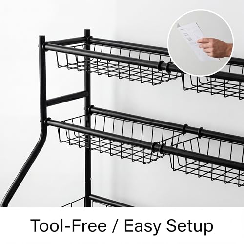 Garvee Ball Storage Cart, Sports Equipment Garage Organizer with Wheels for Sports Gear and Toys, Rolling Indoor/Outdoor Storage Cart