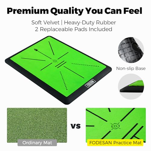 High-Precision Golf Hitting Mat – Practice Mat with Swing Path Feedback & Impact Detection – Indoor/Outdoor Use – Golf Swing Trainer for Home Training – Gift for Golfers, Beginners & Pros - style: Golf Hitting Mat