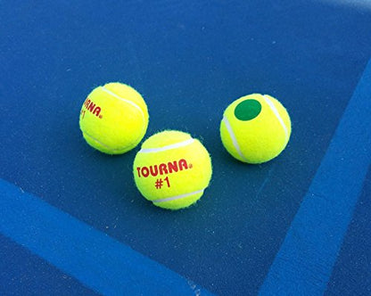 Tourna Green Dot Tennis Balls in a Pressurized Can, 4 Pack(12 balls), USTA Approved