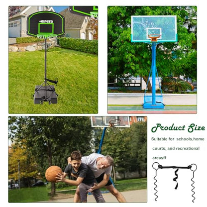 Basketball Goal Anchor Tie Down Kit High Wind Basketball Hoop Anchor for Secure Durable Court Setup Heavy Duty Trampoline Anchor Kit with Adjustable Strap for Mounting Trampoline Swing Tent - size: 3 Anchor and 2 Adjustable Strap