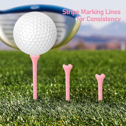 50 Pcs Pink Golf Tees 2-3/4" - Funny Golf Accessories for Women, Durable and Stylish Golf Tees for Fun and Functional Play