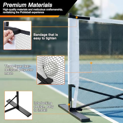 Generic Portable Ball Net Frames with Wheels Movable Net Posts Aluminum Alloy Retractable 22ft for Backyards Driveways & Garages