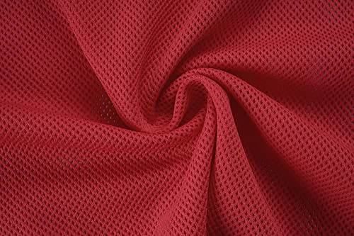 12 Pack（1-12） Numbered Pinnies/Soccer Training Bibs/Basketball Jerseys for Kids,Youth and Adults - color: 1-12 Red, size: Small