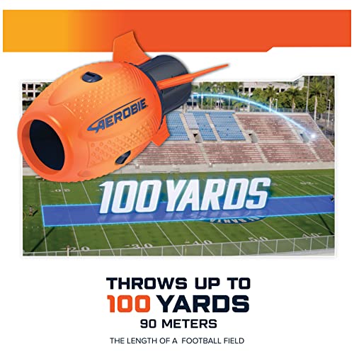 Aerobie gl_Toy Sonic Fin Football, Aerodynamic Russel Wilson Toy, Now with Softer Foam & Fins, Outdoor Games for Kids and Adults Aged 8 and Up, Orange