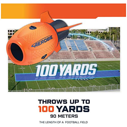 Aerobie gl_Toy Sonic Fin Football, Aerodynamic Russel Wilson Toy, Now with Softer Foam & Fins, Outdoor Games for Kids and Adults Aged 8 and Up, Orange