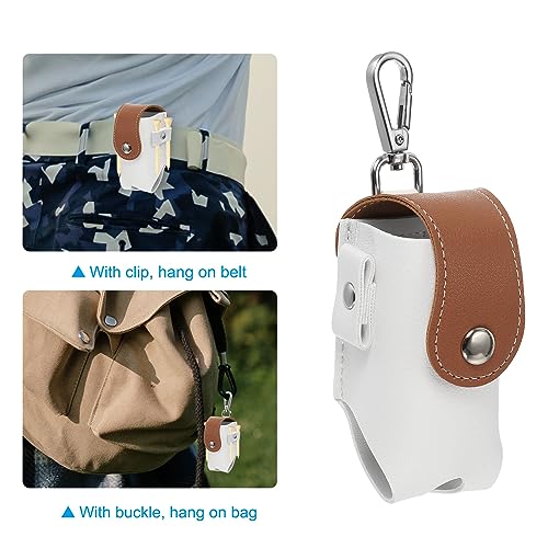 PATIKIL Golf Ball Waist Bag, Golf Ball Carry Pouch with Tee Holder, Buckle, Clip for Women Men Belt Golf Storage - color: Brown